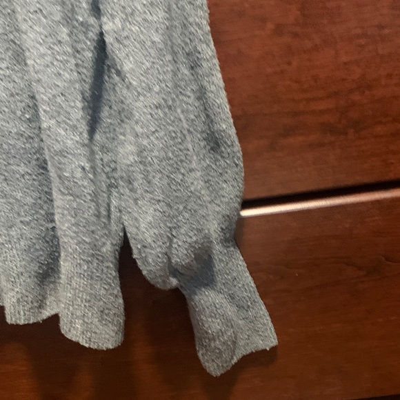 LC Lauren Conrad Heather Gray Sweater with Kiss Me Embroidery - Picture 5 of 5